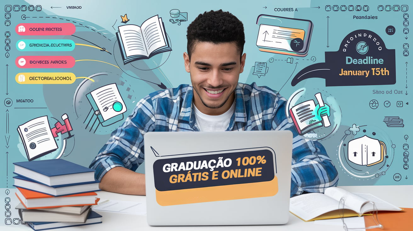 Mais de 800 vagas para graduação gratuita e online na UVA. Inscrições prorrogadas até 15/01. Confira cursos e requisitos!