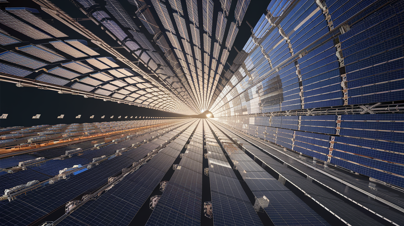 China planeja construir usina solar de 1 km no espaço