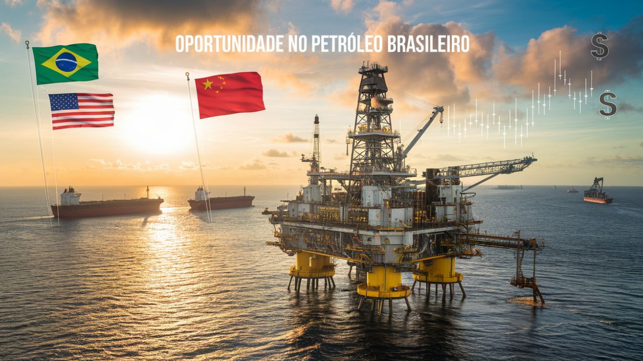 Petróleo brasileiro pode dominar mercado global com Brics e crise EUA-China, oportunidade histórica à vista! 