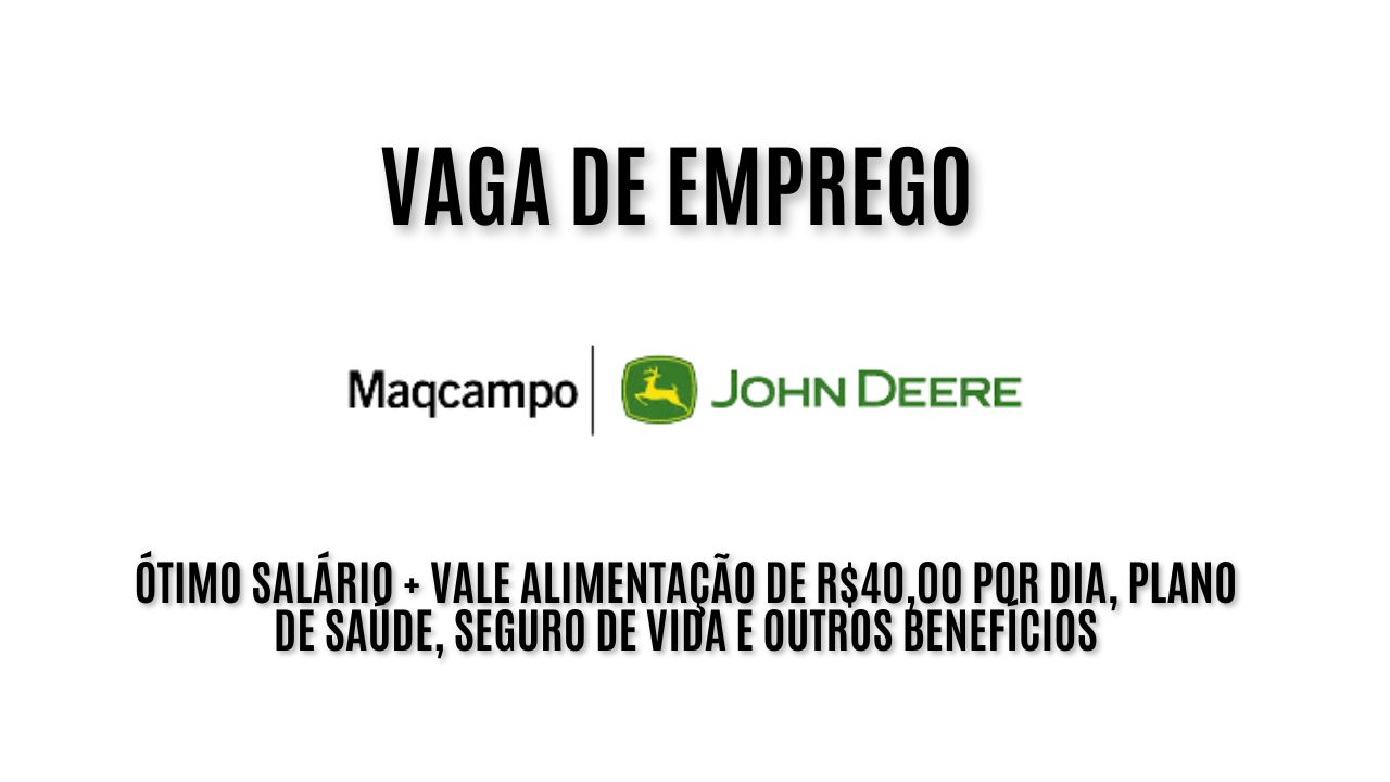 Que tal trabalhar na Maqcampo?A empresa está procurando profissionais para trabalhar como auxiliar de estoque; Oferece ótimo salário + Vale Alimentação de R$40,00 por dia, plano de saúde, seguro de vida e outros benefícios, saiba mais