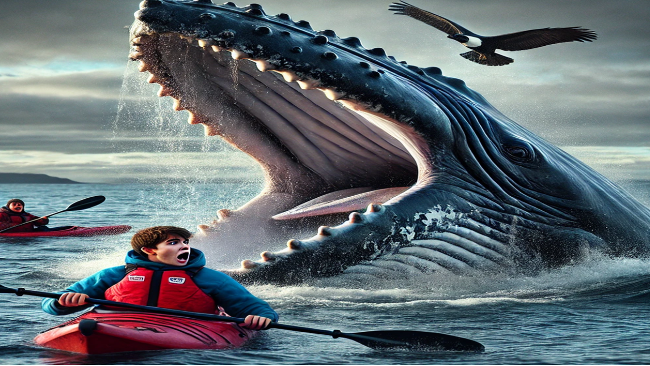 Homem sobrevive a encontro surpreendente com uma baleia jubarte durante passeio de caiaque no Chile. Descubra a história de Adrián Simancas!