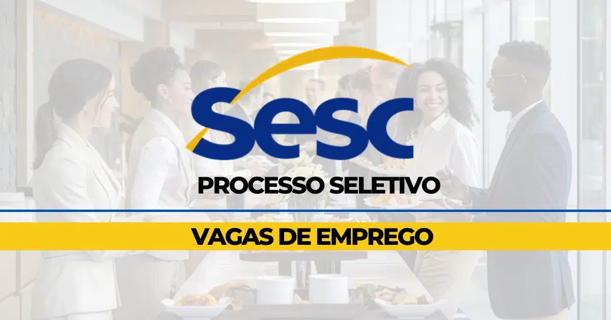 Sesc Concórdia abre vaga para Atendente de Relacionamento com salário de R$ 3.306, inscrições até 09/03/2025. Benefícios inclusos.