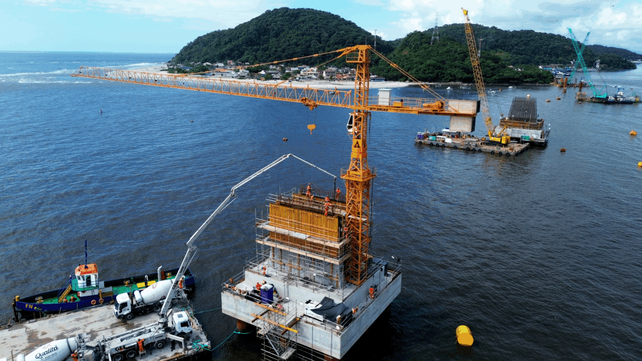 Obras da Ponte de Guaratuba chegam a 38,8% de execução
Foto: Gediel Mendes - CSPG