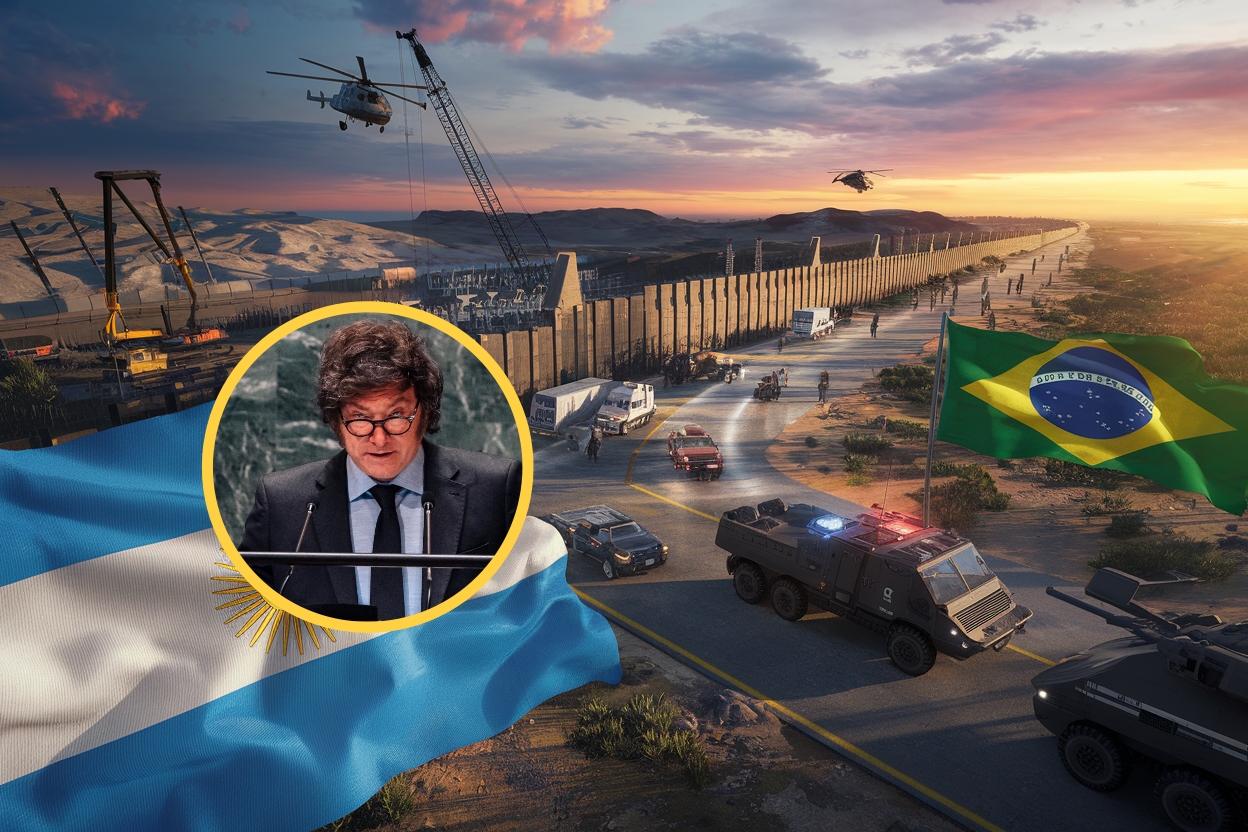 Brasil - argentina - fronteira - território - muro - governo - Milei - países