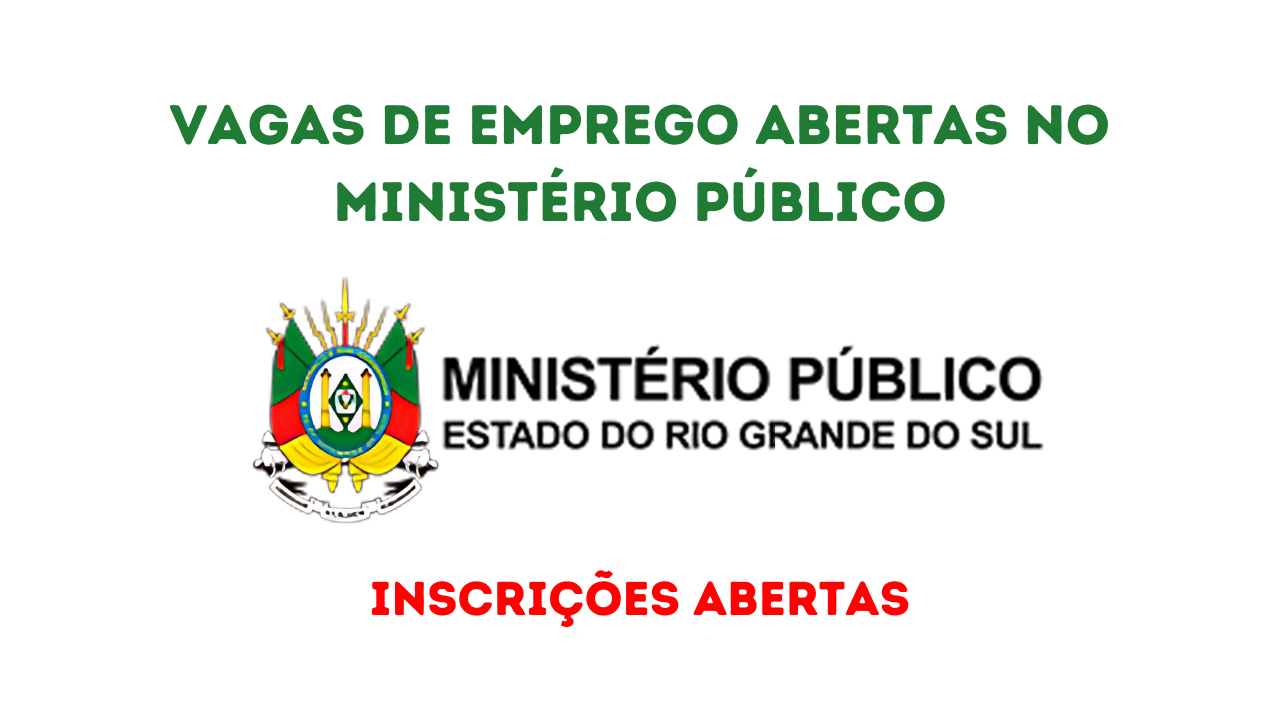 Com salários atrativos, o concurso público do Ministério Público do Rio Grande do Sul possui 27 vagas de emprego abertas para diferentes cargos. Confira!