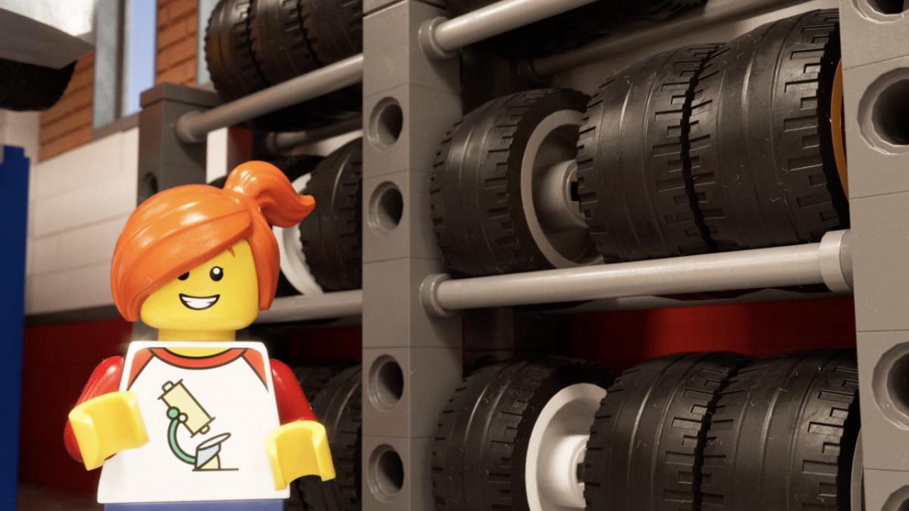 pneus - fábrica - lego - brinquedo