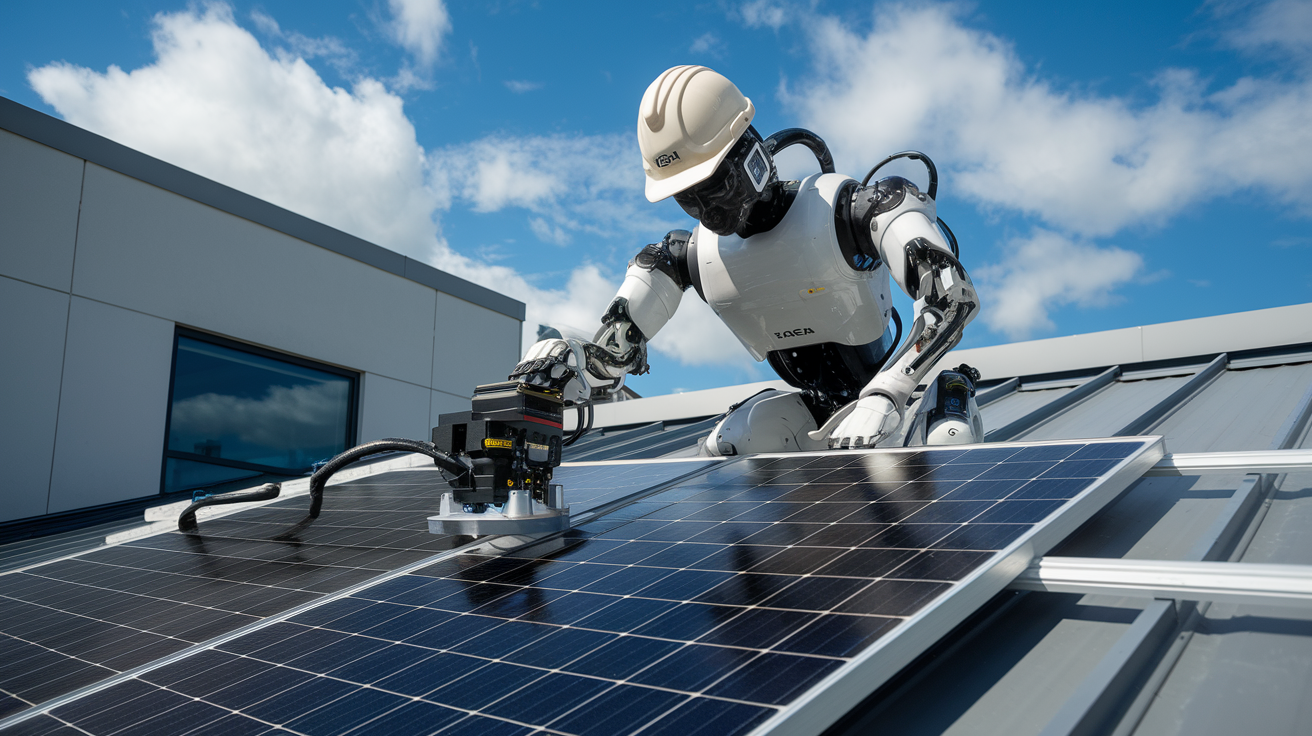 Robô ultrarrápido instala 600 painéis solares em apenas 10 horas e pode transformar o setor de energia renovável 