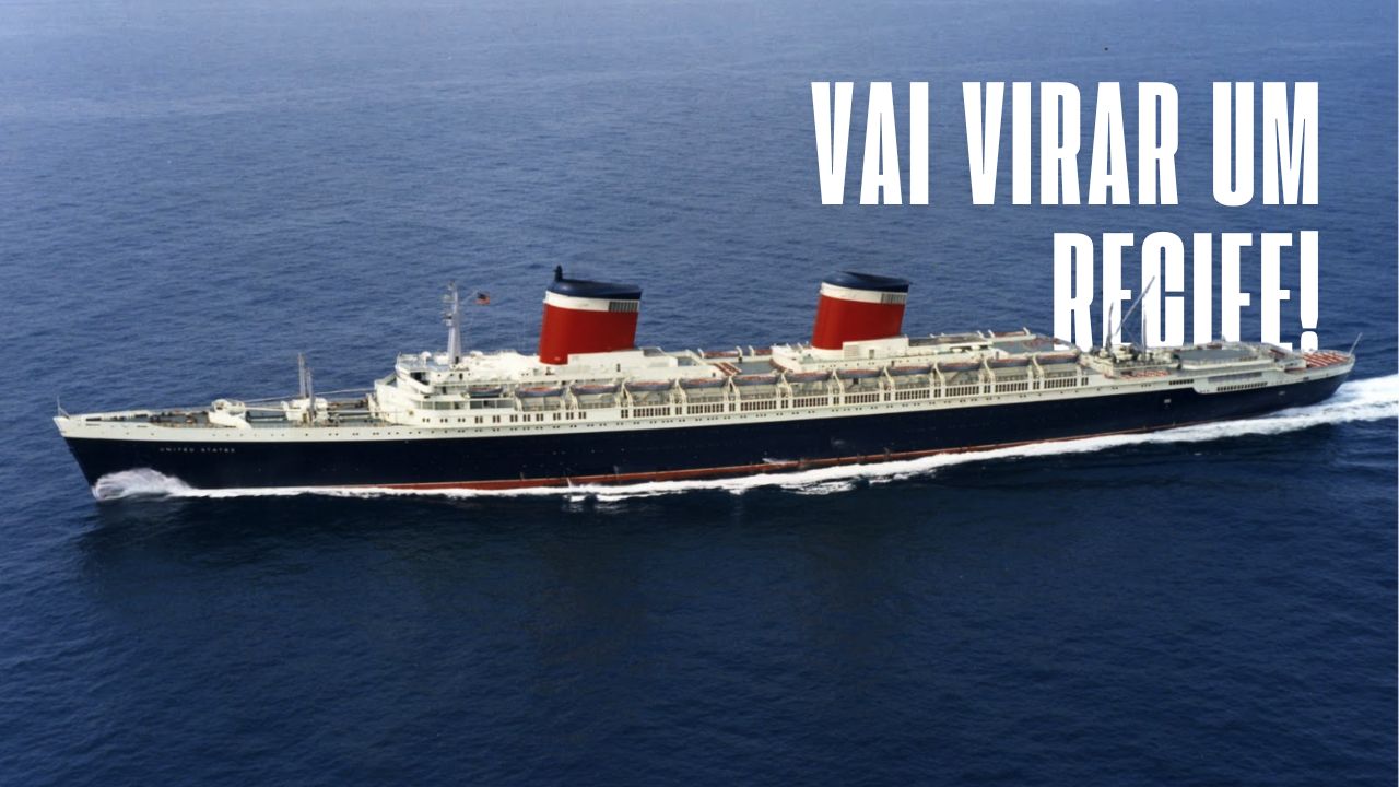 SS United States: O maior e mais rápido transatlântico da história será afundado para se tornar um gigantesco recife subaquático!