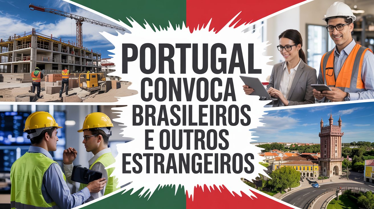 Portugal enfrenta grave falta de profissionais, e empresas buscam brasileiros para preencher vagas na construção, tecnologia e turismo.