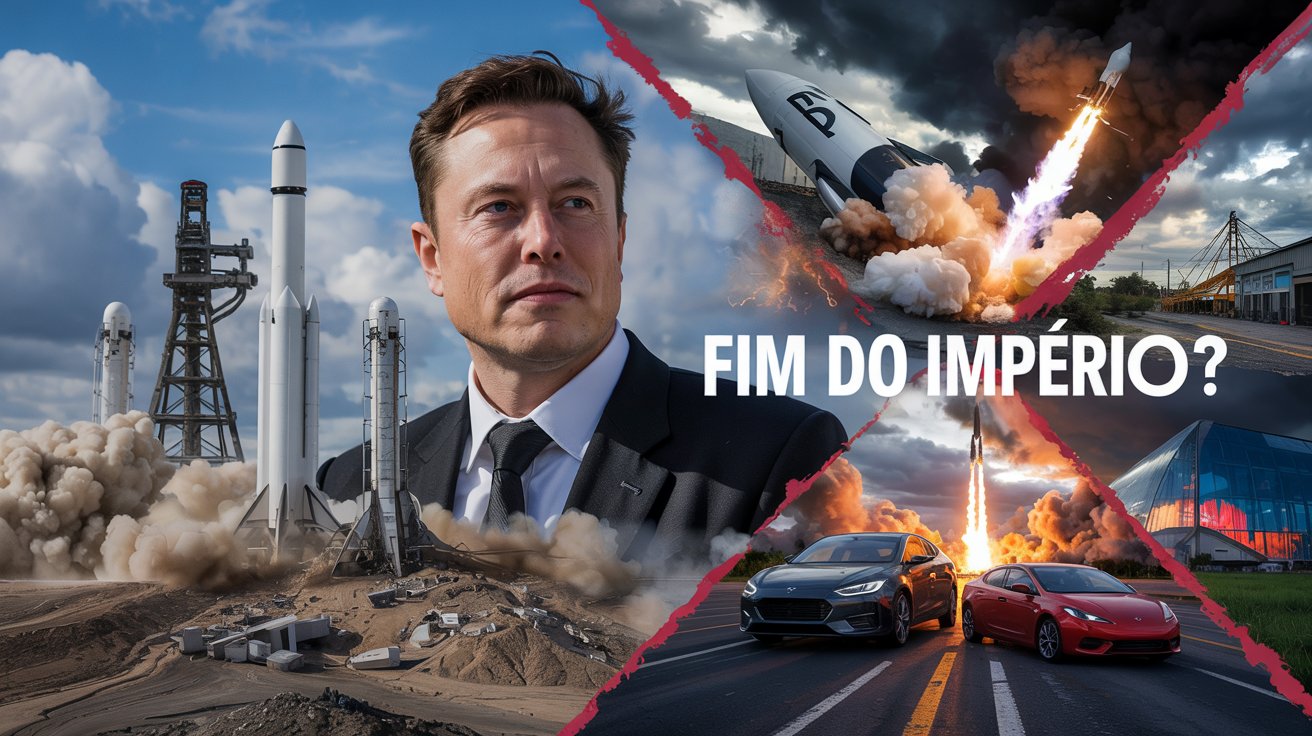 Elon Musk enfrenta uma crise crescente com a Tesla e SpaceX. Concorrentes ganham força, e o futuro de seu império está em jogo.
