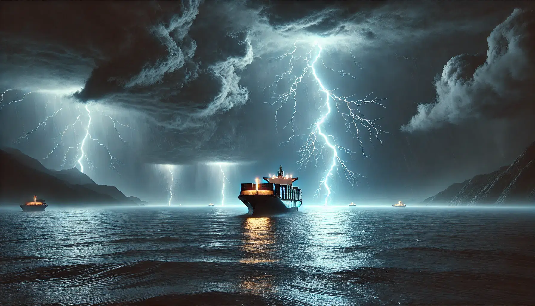 Atividade de raios em rotas de navegação