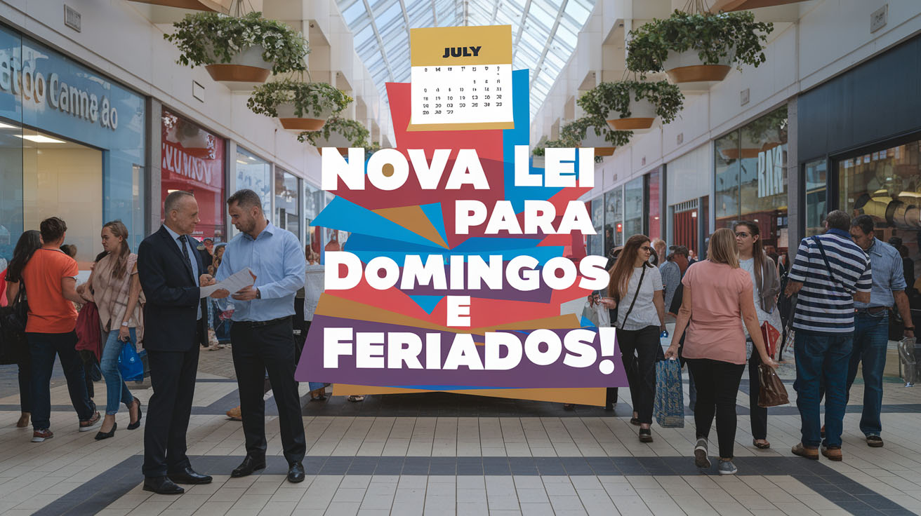Nova lei muda regras para trabalho em feriados e domingos! Empresas precisarão negociar com sindicatos. Validade a partir de 1º de julho!