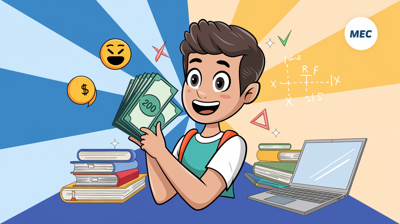 Bolsa de R$ 200 para alunos da rede pública! MEC lança programa que financia cursinhos para Enem e vestibulares. Saiba como se inscrever! (Imagem: Reprodução/IA)