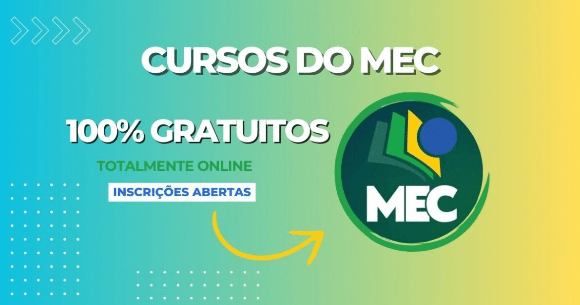 Curso gratuito do MEC oferece 4 mil vagas para professores da Educação Básica! Aprimore suas habilidades em Educação e Tecnologia 100% online!