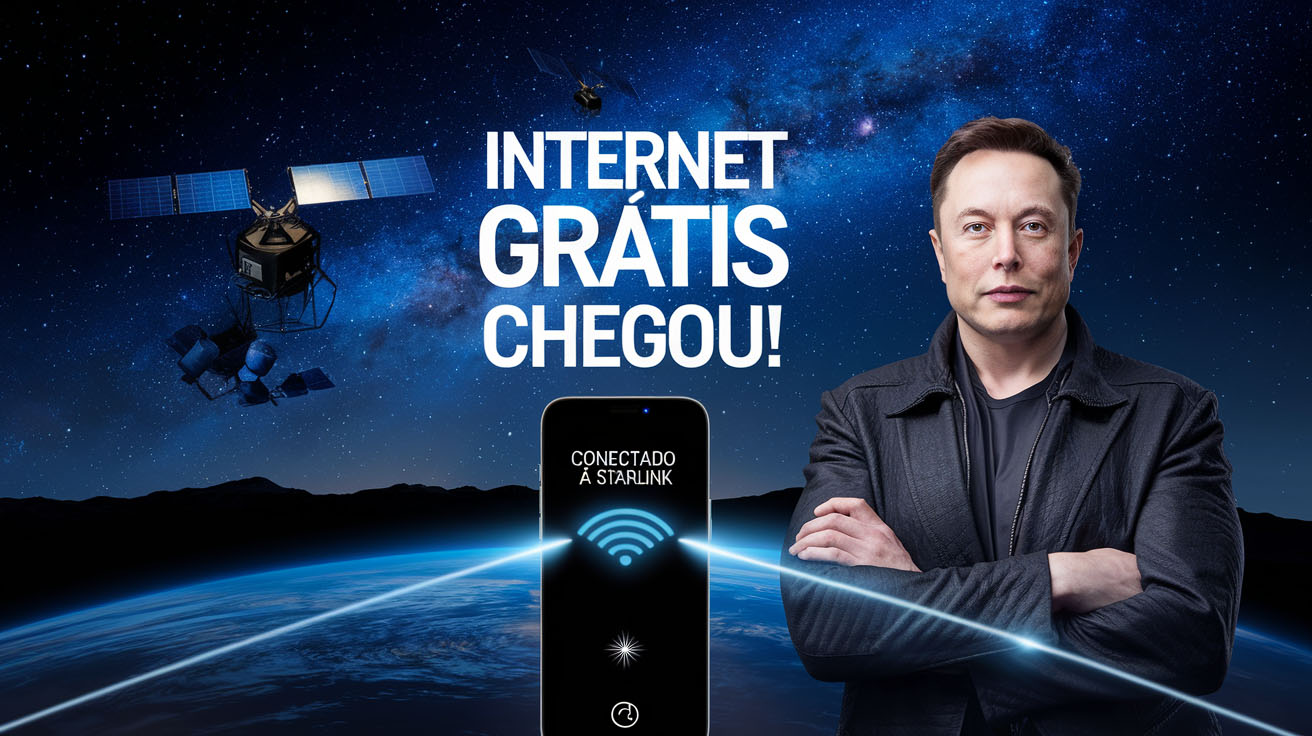 A Starlink oferecerá internet gratuita via satélite para celulares compatíveis a partir de julho. Veja se seu modelo está na lista!