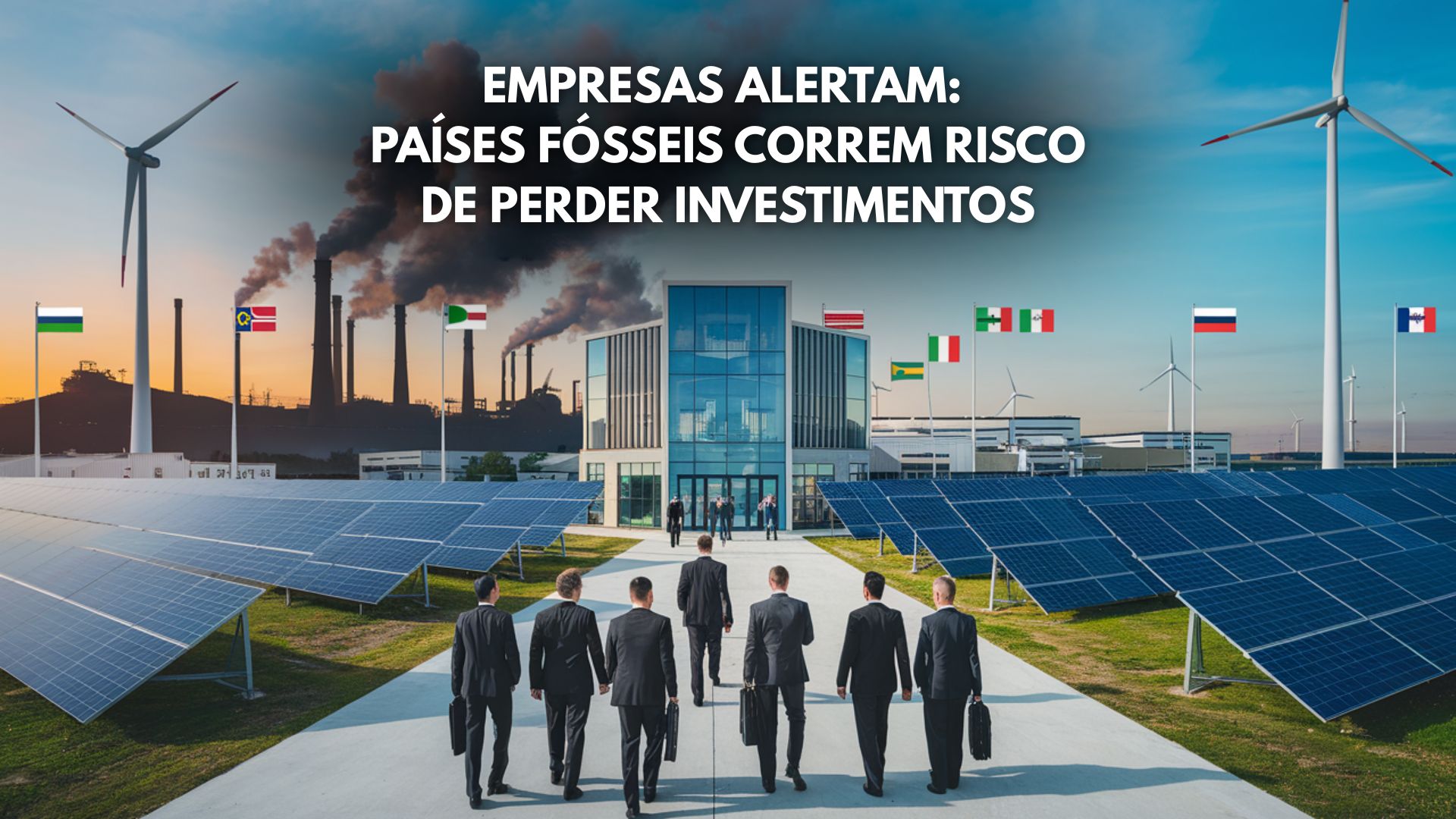 Companhias globais apostam em energia renovável e alertam que países ainda presos aos fósseis podem perder bilhões em investimentos