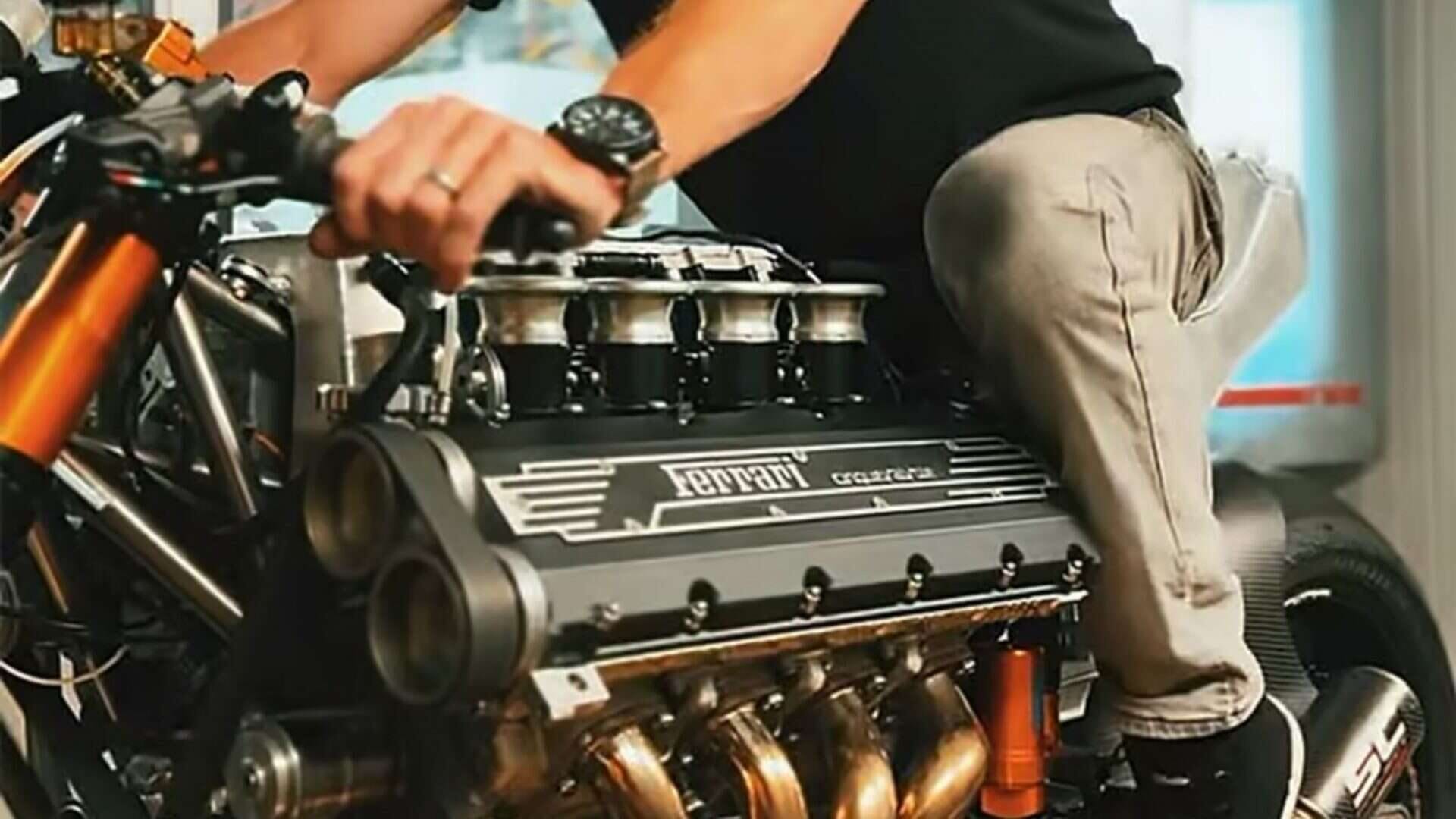 ferrari - motor v8 - moto -