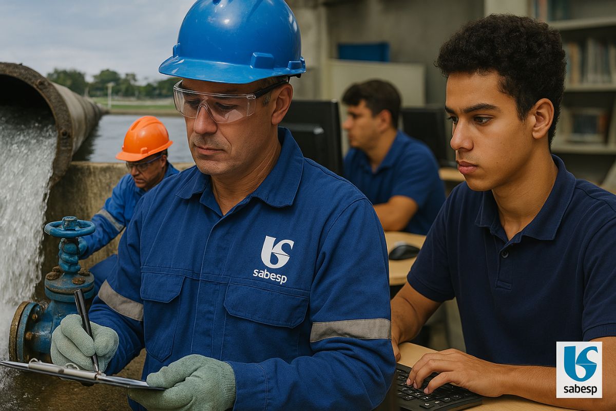 Sabesp abre 433 vagas para Jovem Aprendiz com salário, benefícios, curso técnico gratuito no Senai e chances reais de efetivação. Veja como se inscrever até 7 de abril!