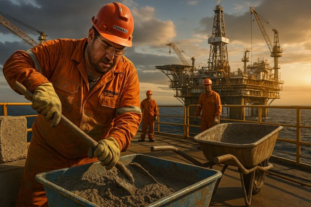 Perbras abre vaga offshore para ajudante de pedreiro em Guamaré (RN) com salário fixo, benefícios completos e contratação imediata. Veja como se candidatar!