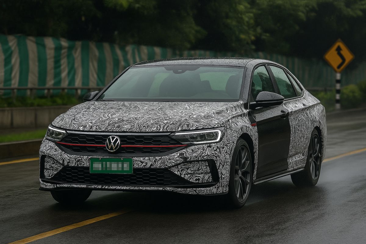 Volkswagen Jetta GLI 2026 é flagrado no Brasil com novo visual, motor 2.0 turbo de 231 cv e estreia prevista para 2025. Veja o que muda no sedã esportivo