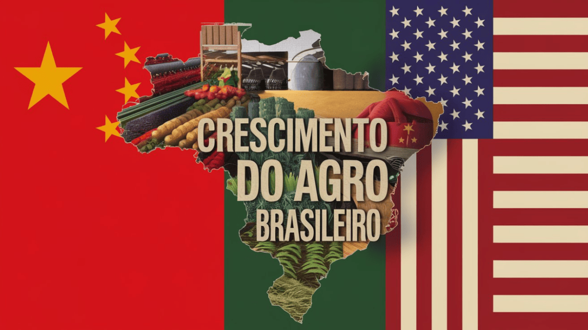 A guerra tarifária entre China e EUA favorece o Brasil, que ganha destaque no setor agropecuário com aumento nas exportações e interesse global crescente.