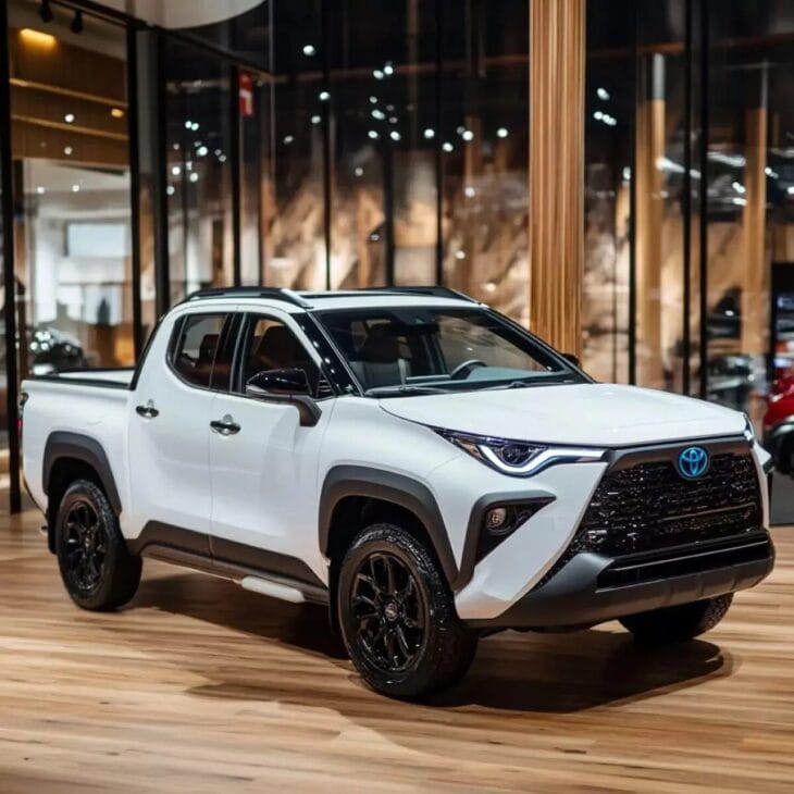 A Toyota Stout promete agitar o mercado de picapes no Brasil com inovações tecnológicas e motorização híbrida. (Foto Projeção: Motor Zoom)