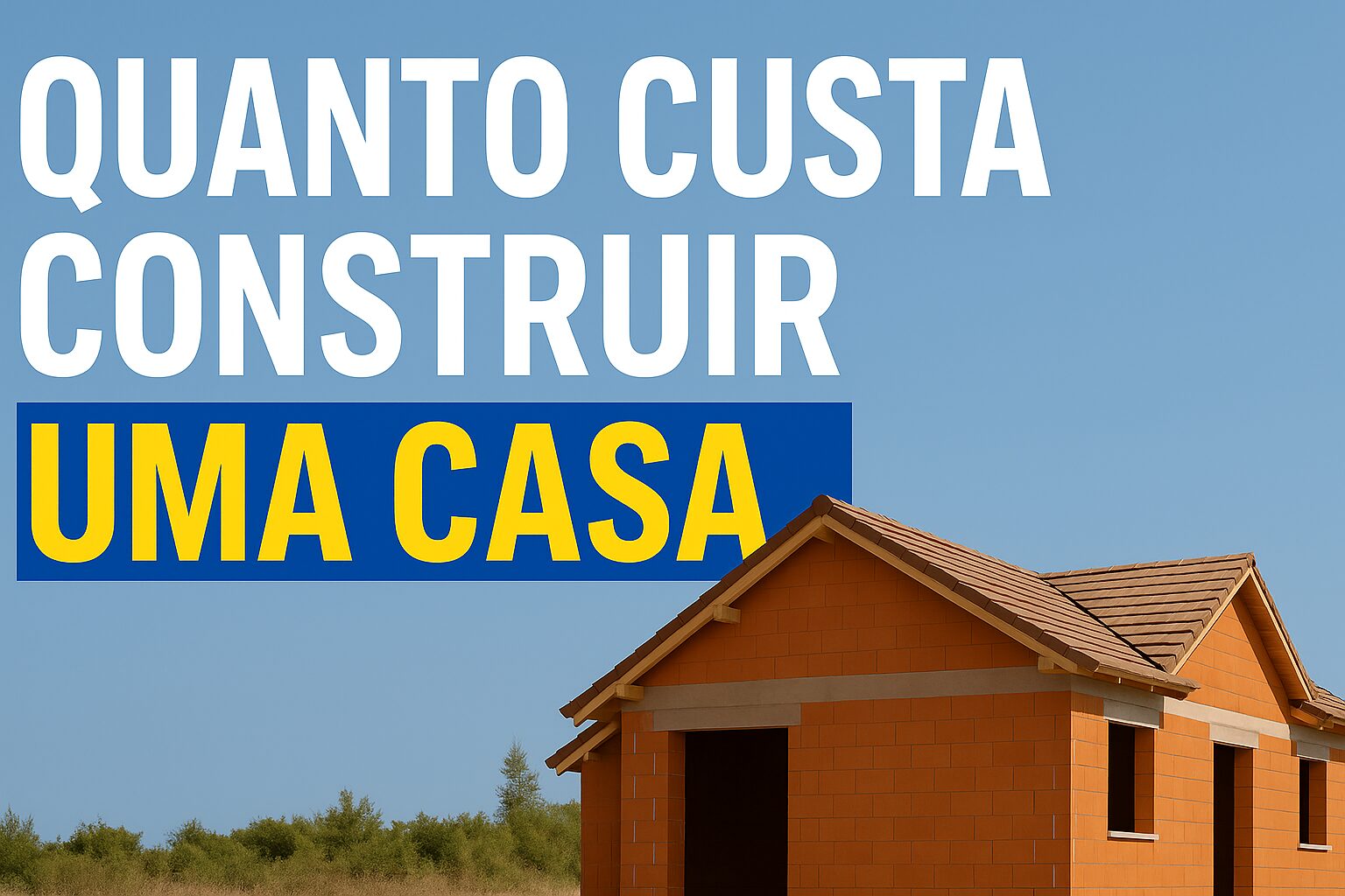 Quanto custa construir uma casa