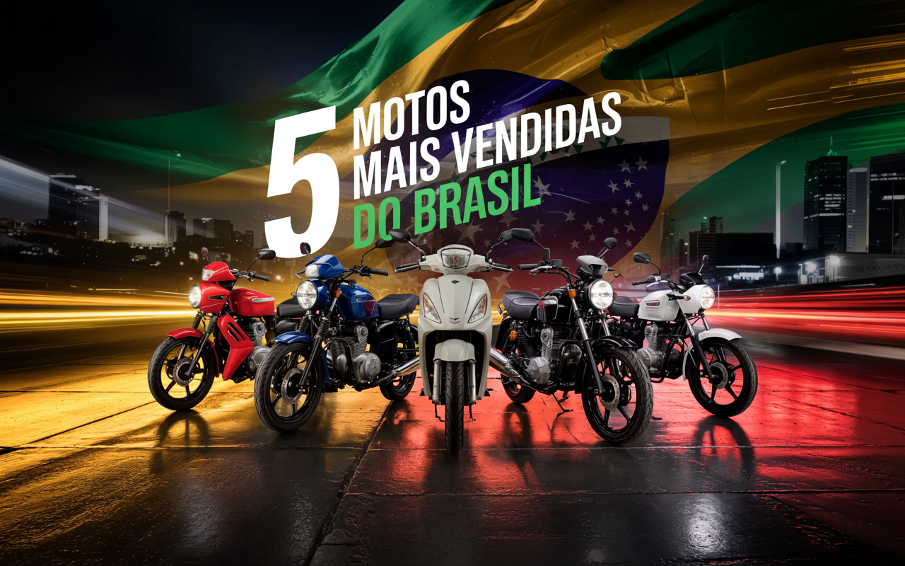 5 motos mais vendidas do Brasil