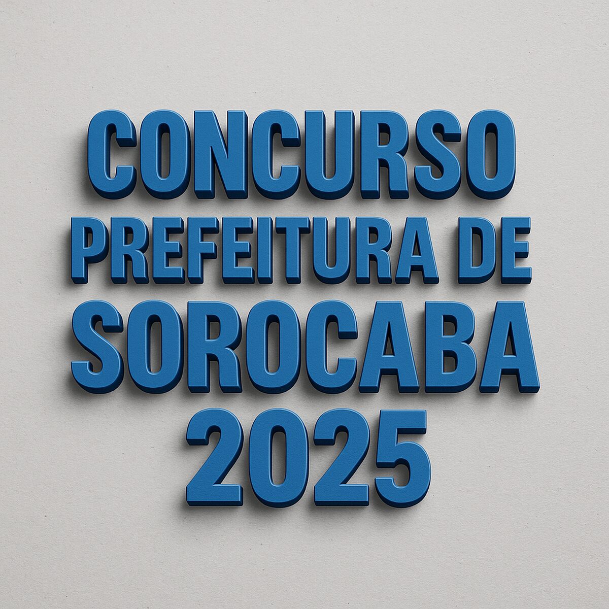 Concurso Prefeitura de Sorocaba 2025