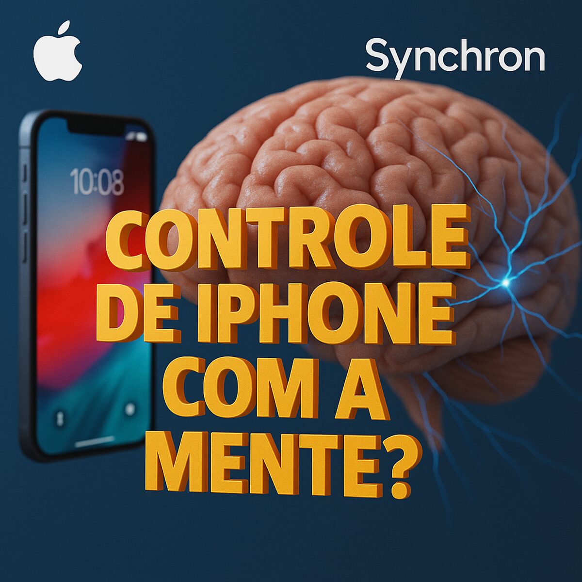 Tecnologia da Apple e Synchron permite controlar iPhones com a mente usando sinais cerebrais em tempo real