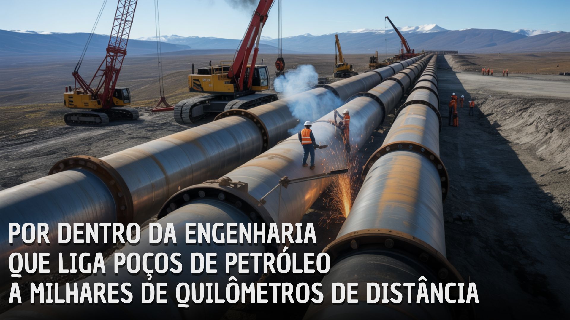 Descubra como são construídos os oleodutos que transportam petróleo por milhares de quilômetros