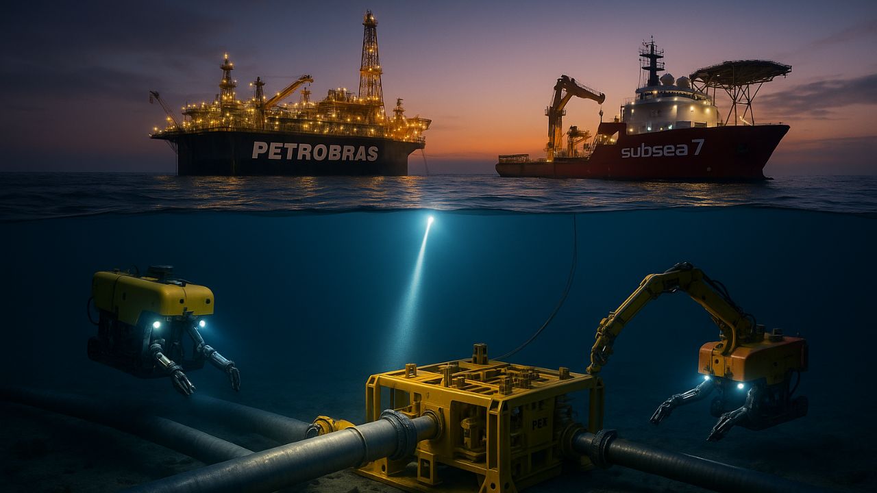 Petrobras e Subsea7 firmam contrato de R$8,4 bilhões para interligação submarina