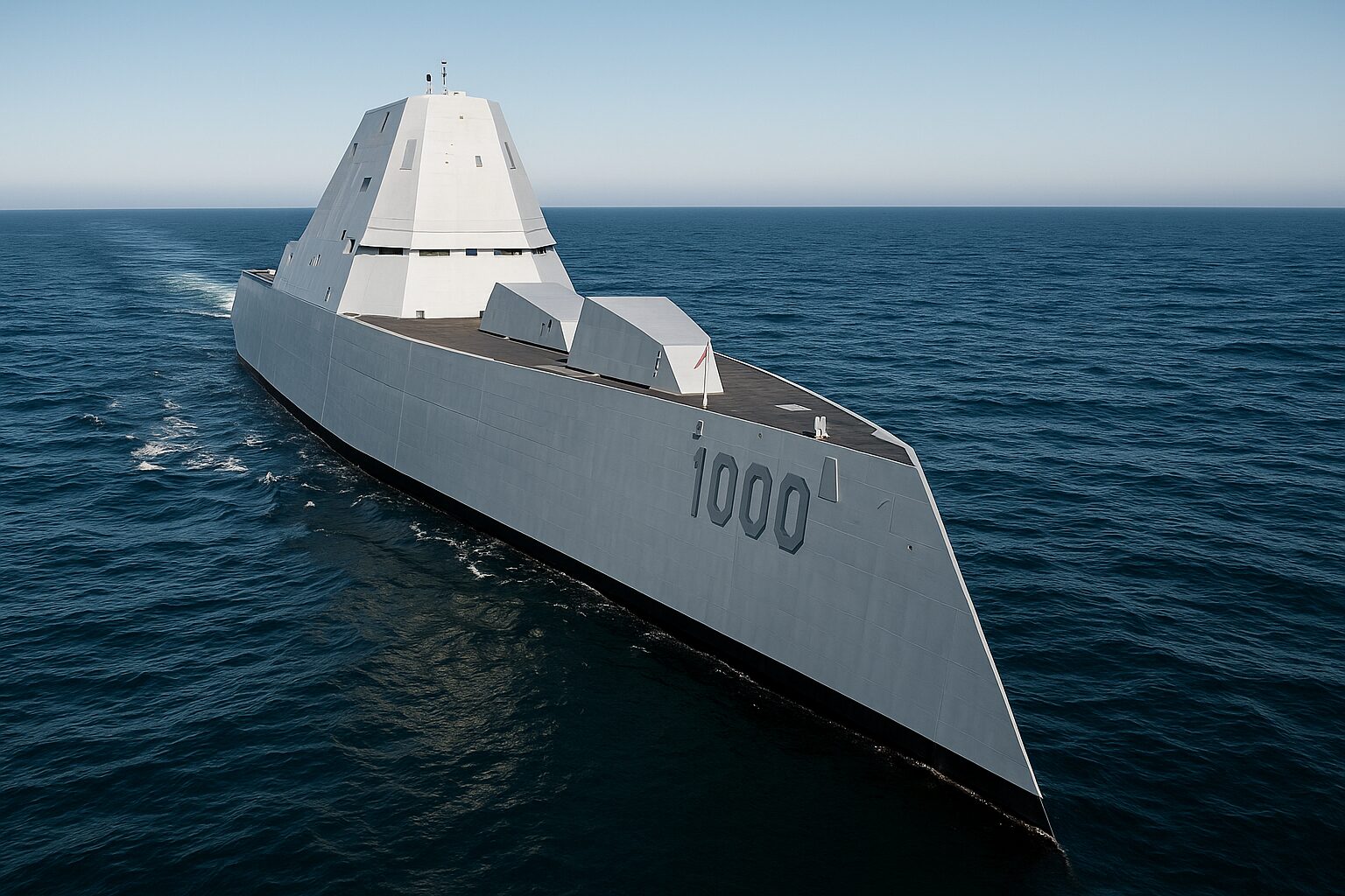 Um “navio invisível” para radares Conheça o USS Zumwalt, o navio de guerra mais avançado já construído pela Marinha dos Estados Unidos
