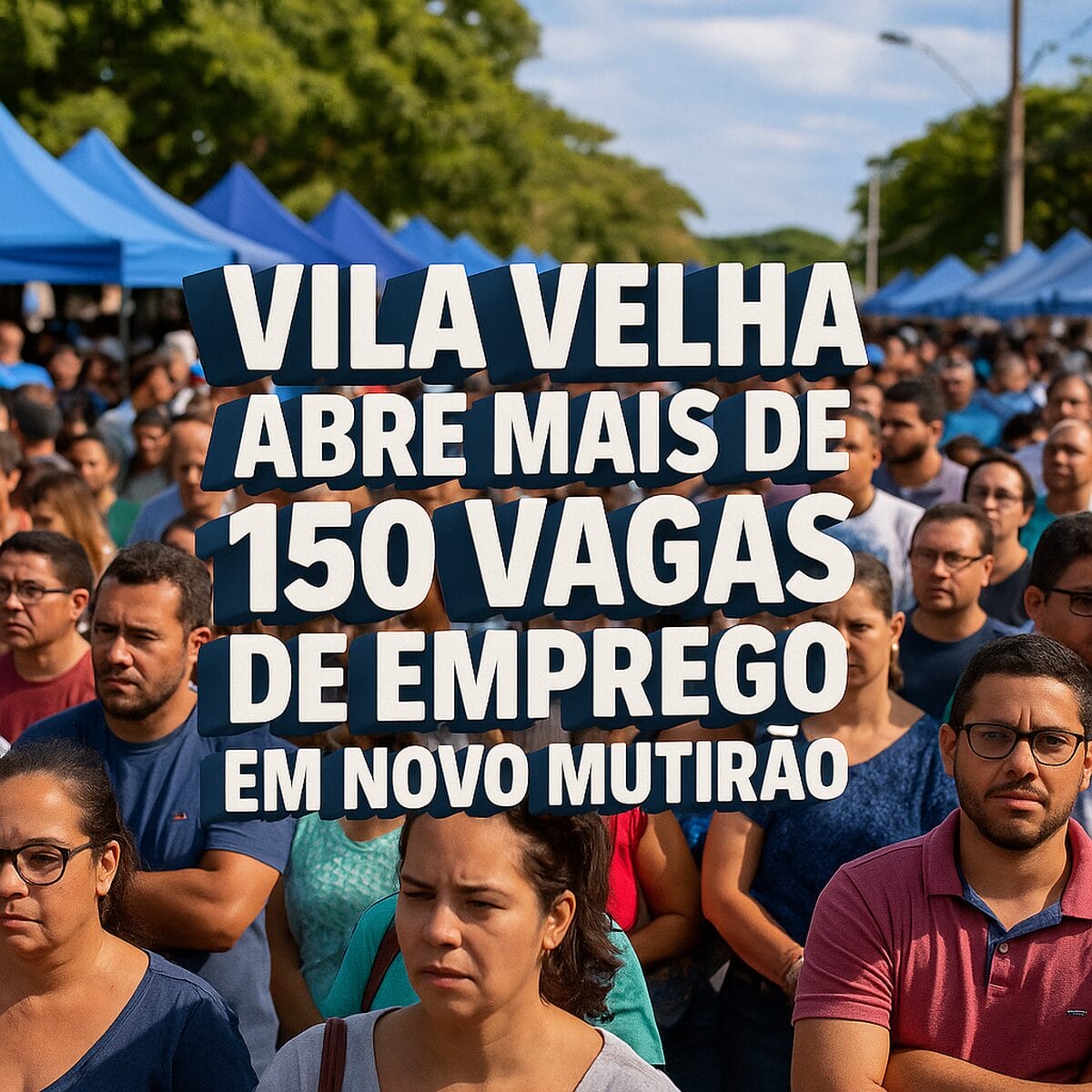 Multidão participa de mutirão de empregos em Vila Velha com mais de 150 vagas abertas