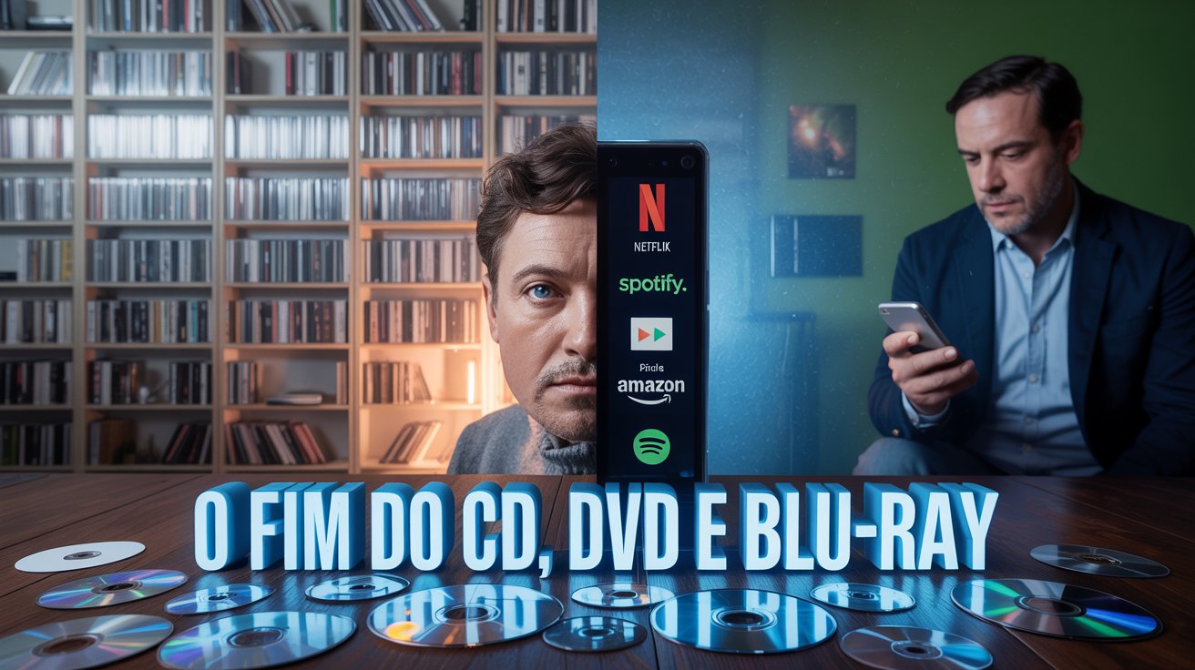 O declínio dos CDs, DVDs e Blu-rays tem um culpado claro: o streaming. Mas por que essas mídias ainda sobrevivem em pleno 2025?