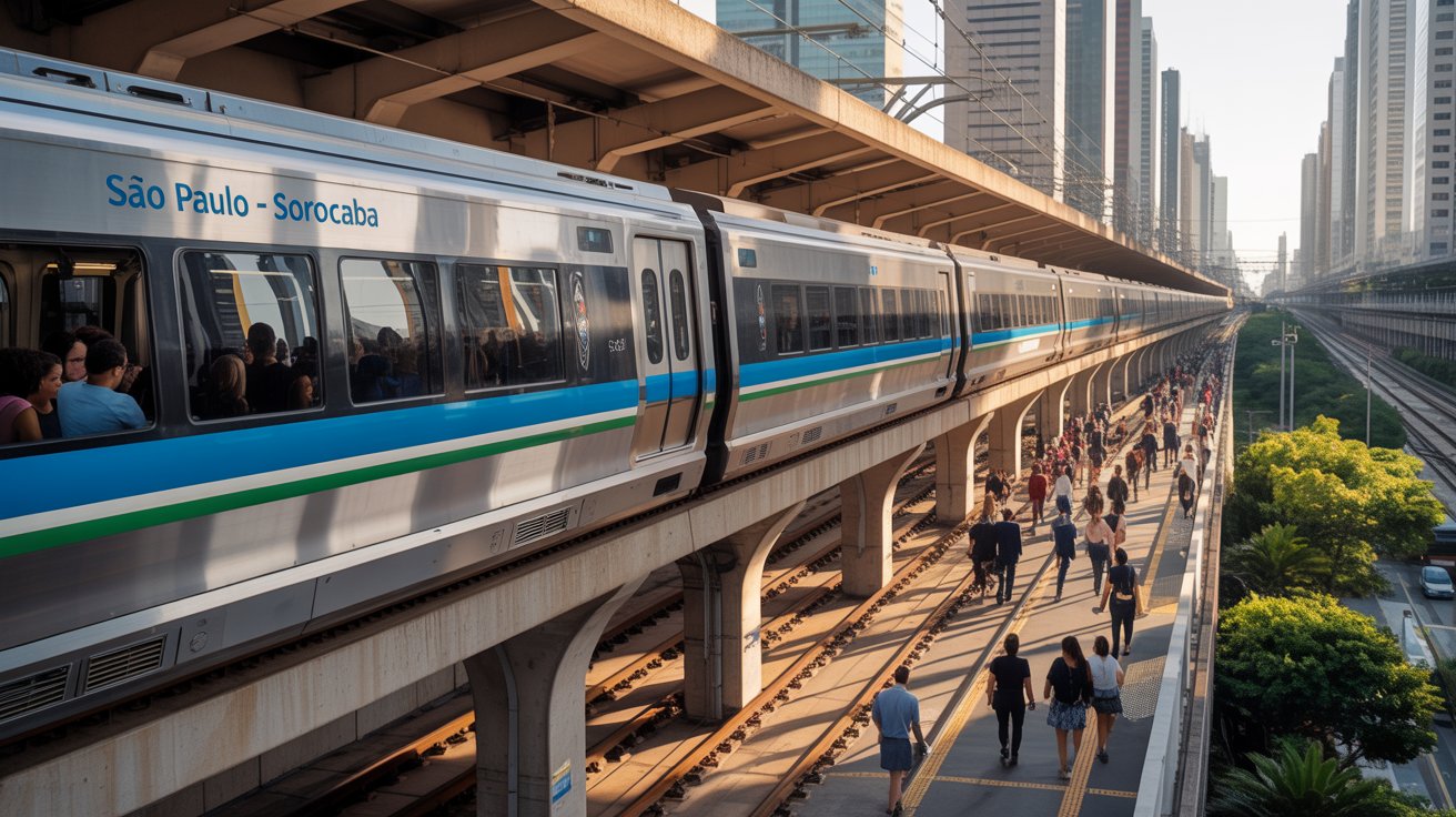 Novo trem entre São Paulo e Sorocaba corta viagem pela metade, com R$ 10 bilhões em investimento e apoio do BNDES para financiar o projeto.