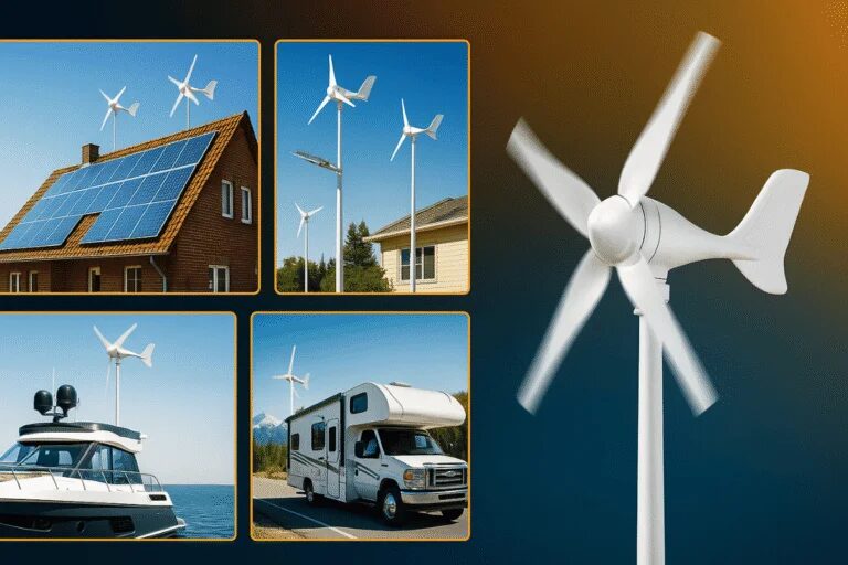 Descubra como uma mini turbina eólica bivolt de 5000w pode reduzir sua conta de luz, gerar energia limpa e proporcionar independência energética!