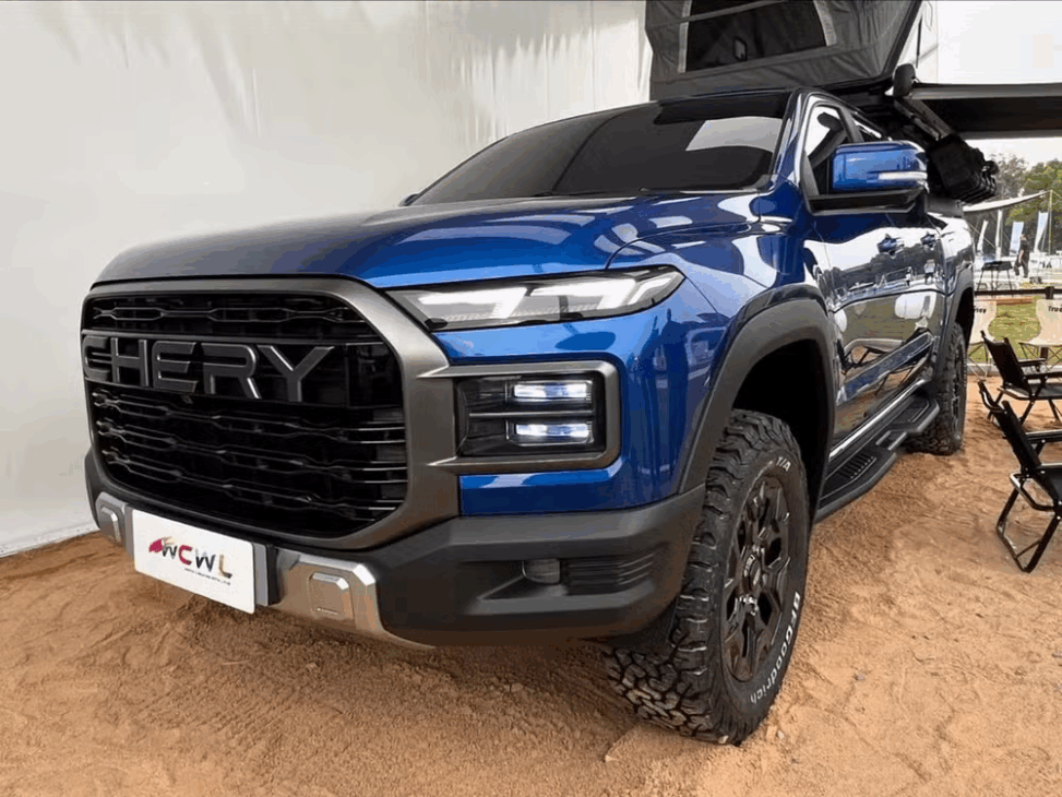 Chery aposta em picape híbrida plug-in para desafiar Hilux, Ranger e S10, unindo design moderno, potência e tecnologia avançada no Brasil e Oceania.