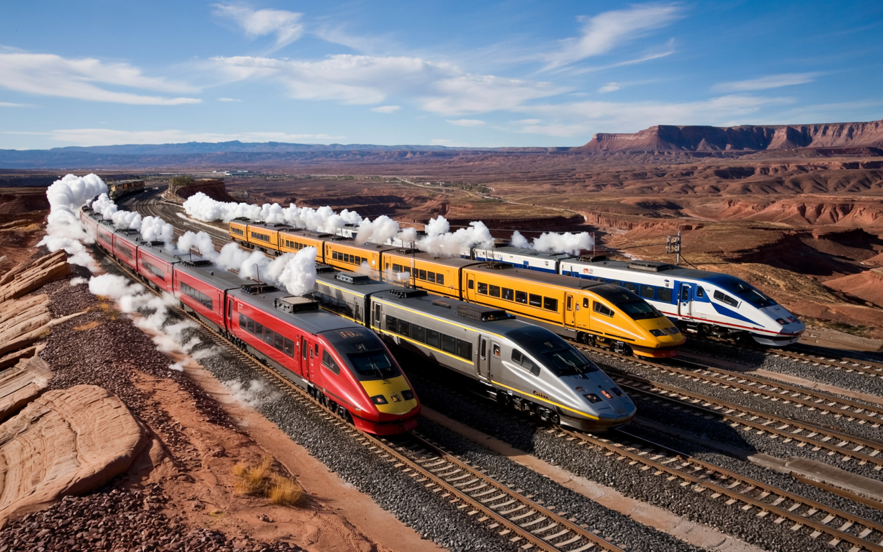 Eles parecem intermináveis, pesam milhares de toneladas e movem economias inteiras: os trens mais potentes do mundo são verdadeiras fortalezas sobre trilhos