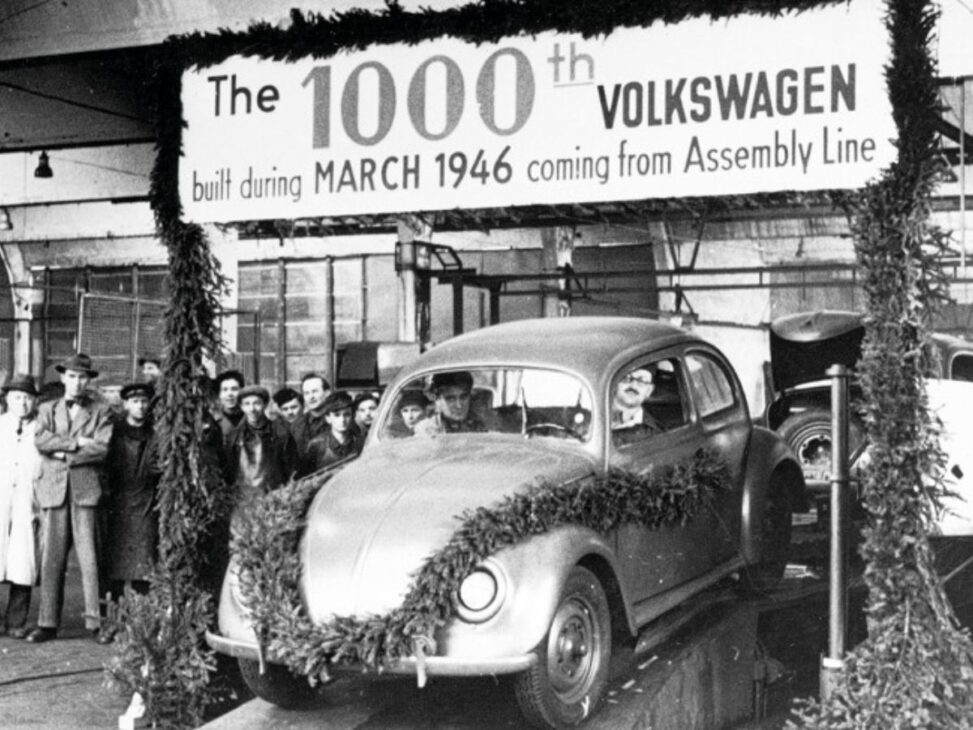 A Volkswagen foi salva da falência por um oficial britânico que encomendou 20.000 fuscas após a guerra