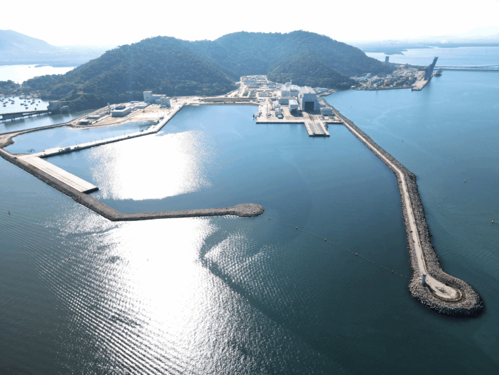 A base de submarinos de bilhões para abrigar a futura frota de submarinos, incluindo o nuclear