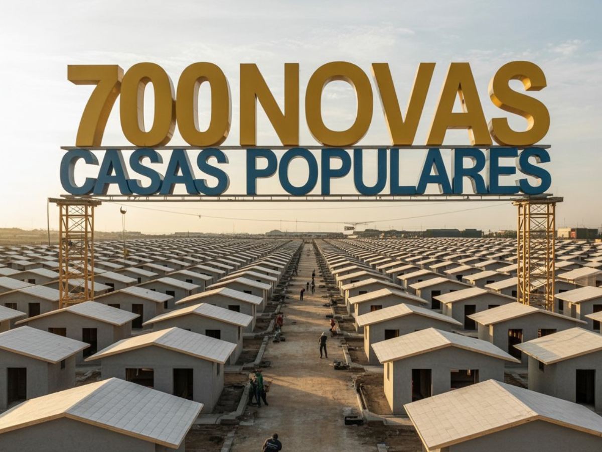 Obras para a construção das novas casas populares ampliam oferta habitacional e evidenciam o crescimento de Cuiabá.