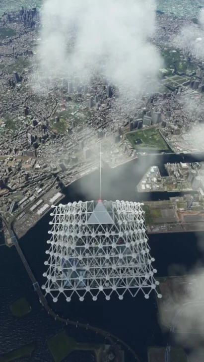 Explore a pirâmide da megacidade de Shimizu o audacioso projeto de arcologia em Tóquio. Detalhes da estrutura, materiais futuristas e o plano para 1 milhão de habitantes.