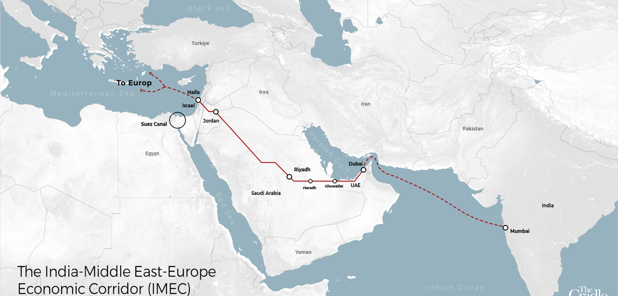 IMEC a nova ferrovia e rodovia da Índia à Europa que se propõe a desafiar a China no comércio global