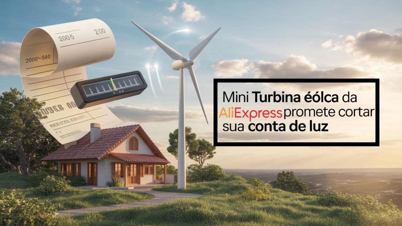 Turbina eólica bivolt de 5000w promete cortar sua conta de luz por menos de R$ 1.200. Gera energia limpa até com ventos fracos!