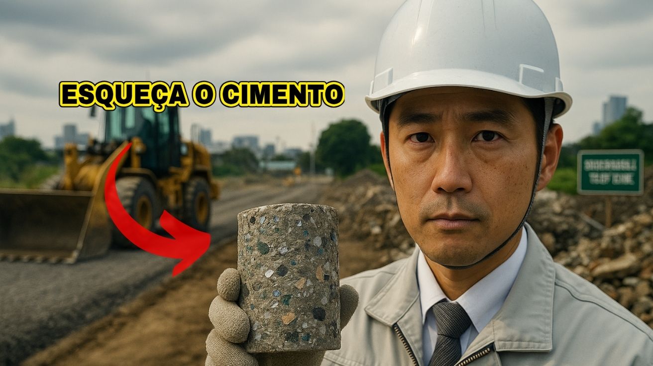 Japão transforma entulho e vidro em concreto sustentável que pode substituir o cimento e mudar o futuro da construção civil no mundo.