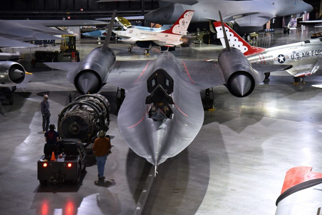 O motor do caça SR-71 Blackbird, um turbojato que se transformava em um 'ramjet' para respirar o ar rarefeito e voar a 3.500 km/h