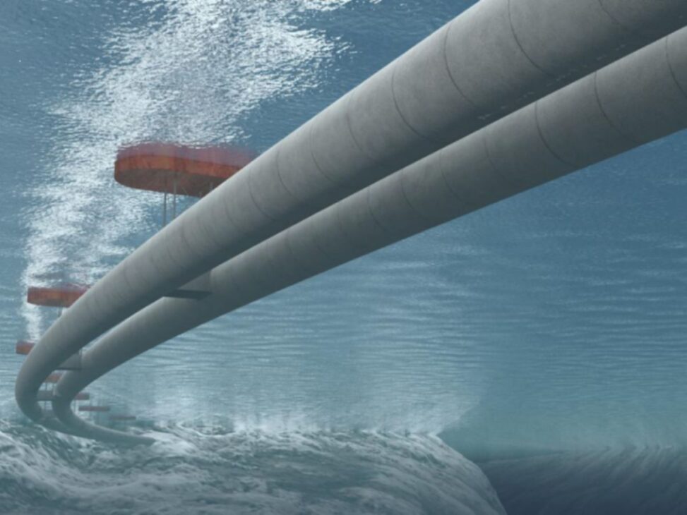 O primeiro túnel flutuante submerso do mundo com 1.100 km de rota e investimento de US$ 40 bilhões