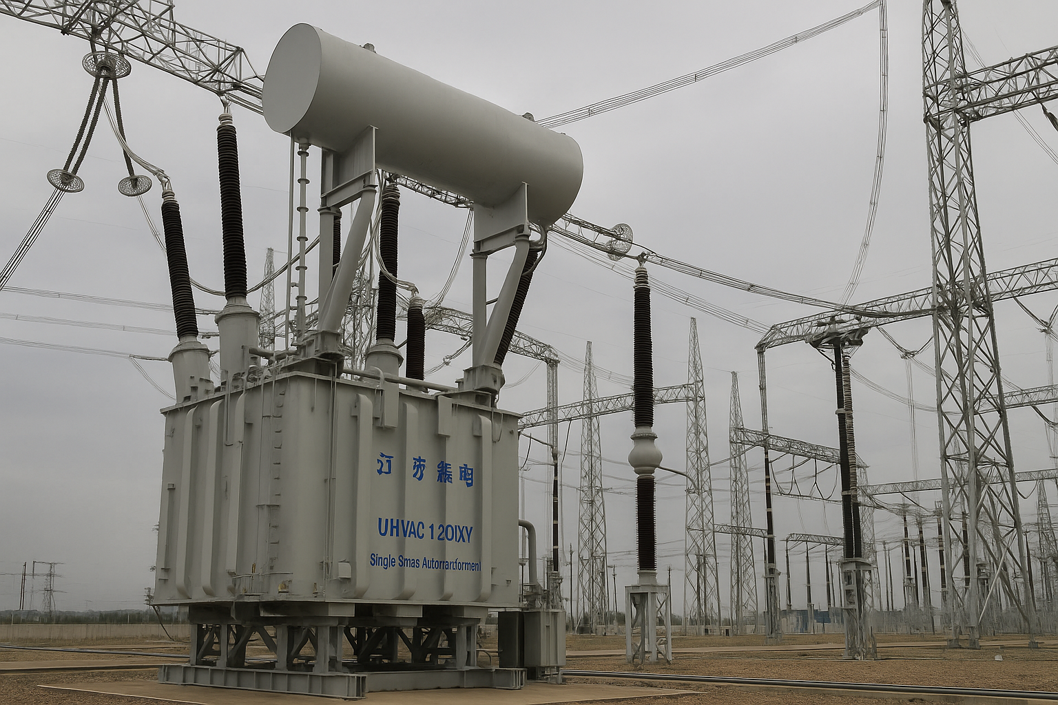 O transformador elétrico mais potente do mundo, que pesa 800 toneladas, tem a altura de um prédio de 5 andares e custa 10 milhões de dólares