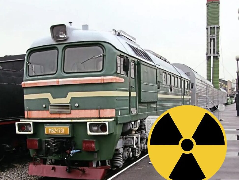 O trem do fim do mundo, o posto de comando nuclear móvel da Rússia, um comboio ferroviário disfarçado que carrega mísseis atômicos e que Putin ameaçou reativar